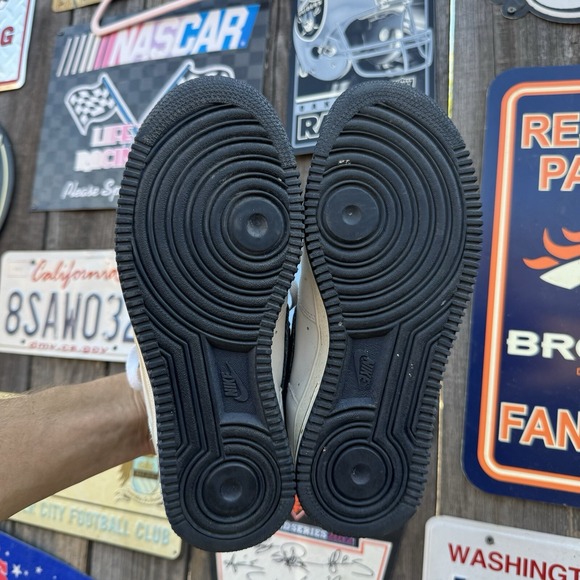 RARE VNDS 2002 SZ 7.5 Nike Air Force 1 Low Denim 624040-143 White Navy Jordan - Picture 5 of 7